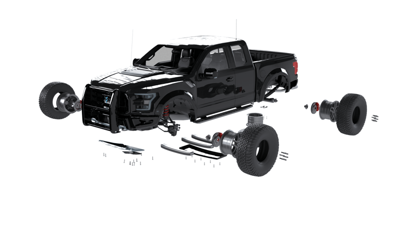 4X4 3D model