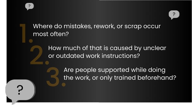 Three questions to begin with