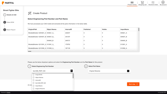 select engineering data